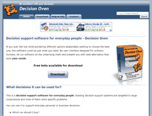 Tablet Screenshot of decisionoven.com